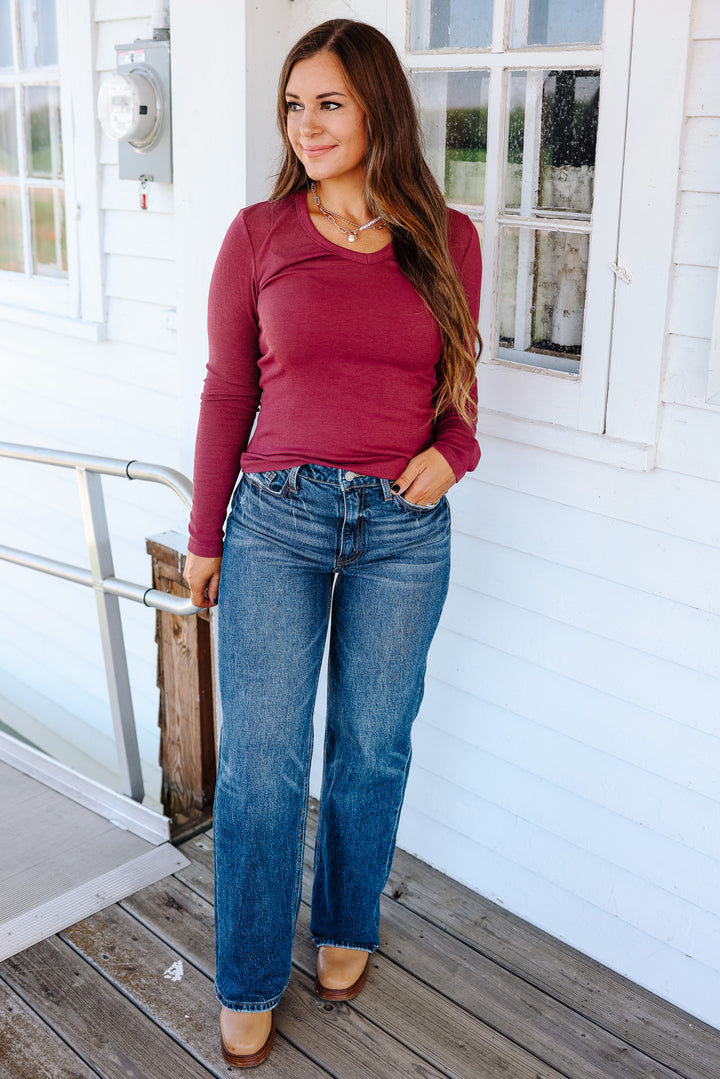 VERVET: PENN 90'S HIGH RISE WIDE JEANS