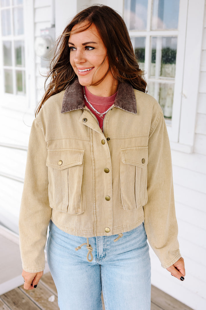 West Crop Jacket - Sand