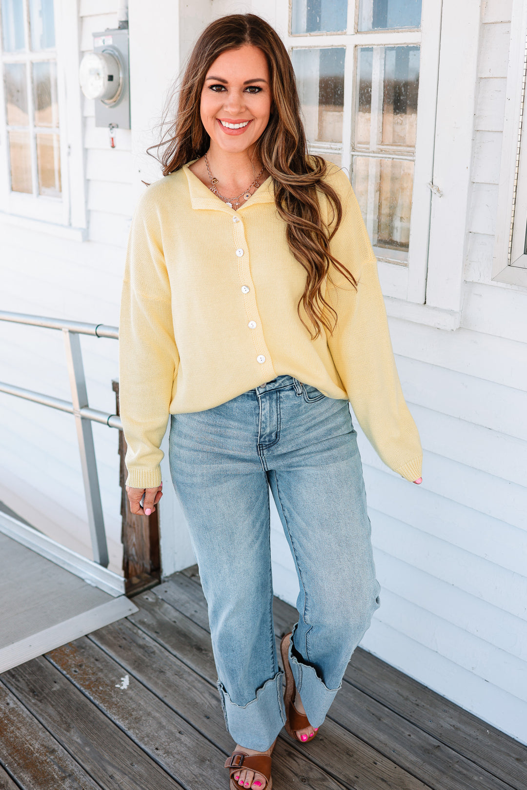Remi Sweater Cardigan - Butter Yellow