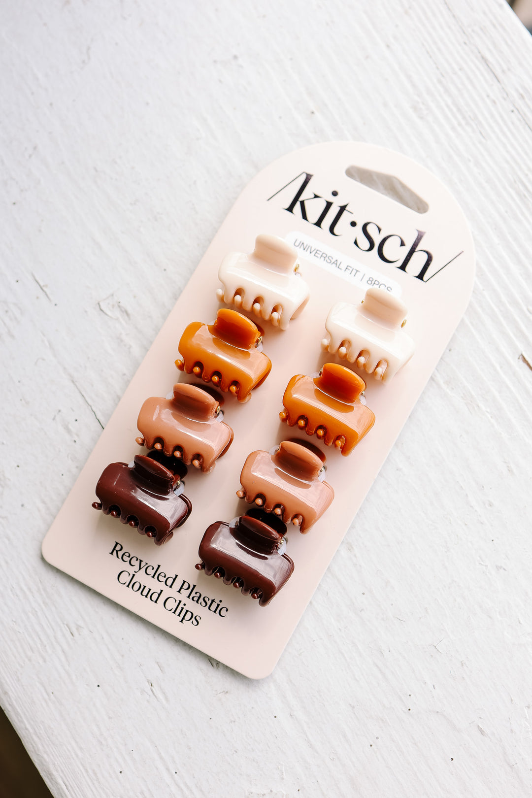 Recycled Plastic Mini Cloud Clips 8pc Set - Sedona