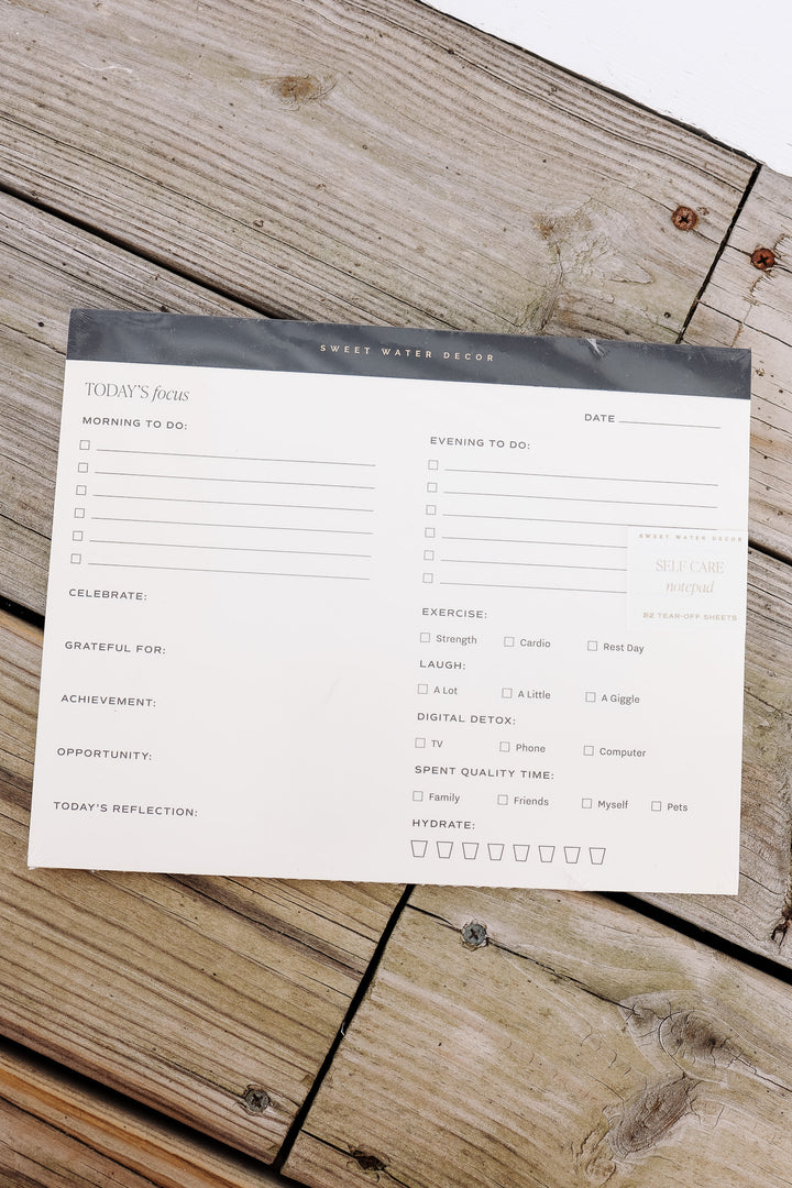Self Care Notepad