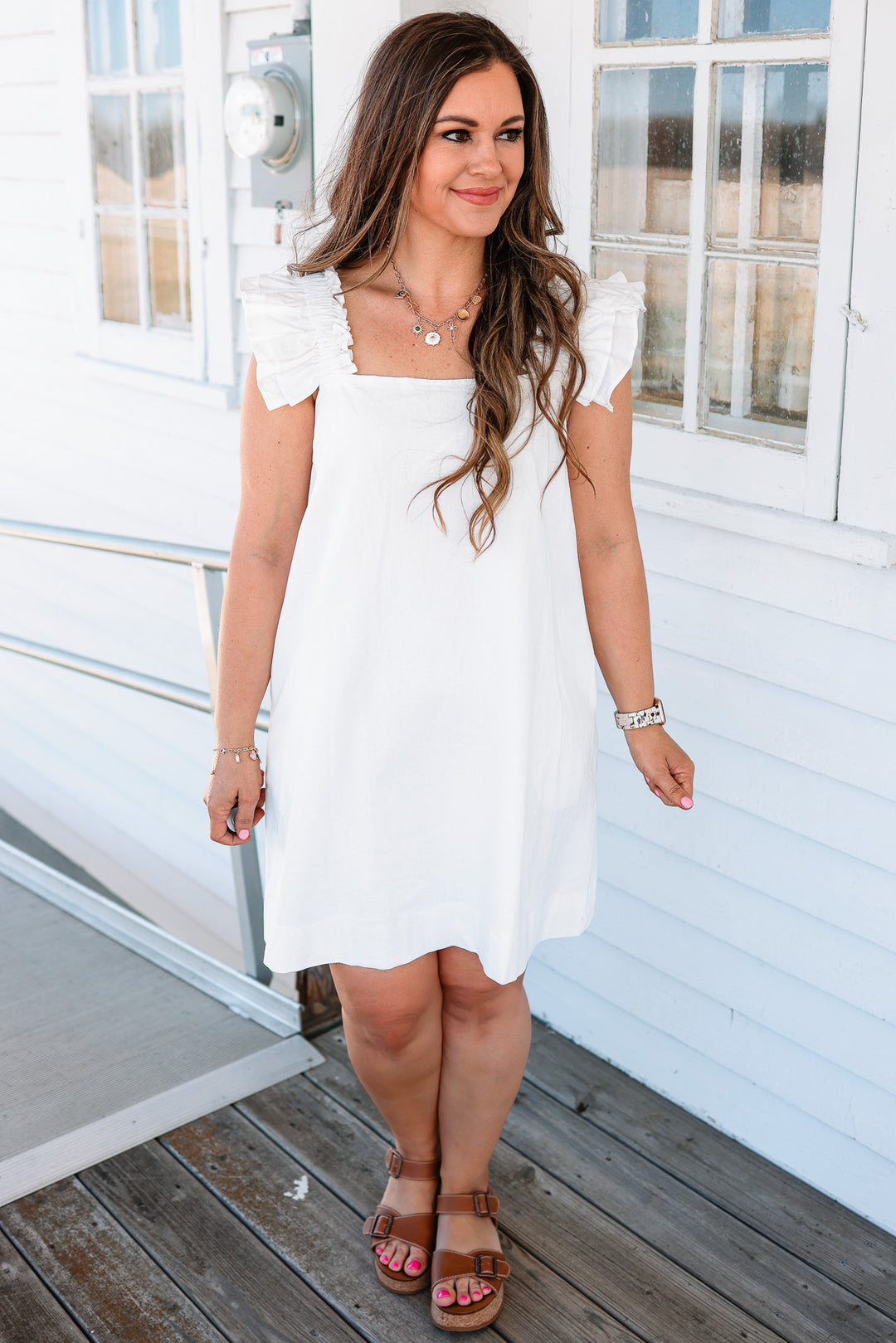 Willa Ruffle Sleeve Dress