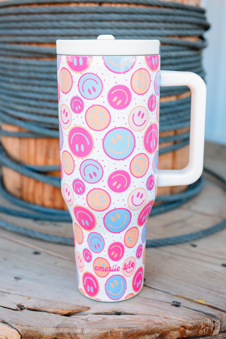The Hydrate+ 40oz Tumbler - Happy Daze