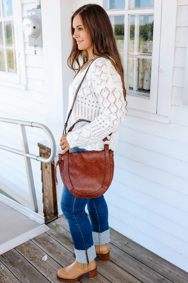 Rowan Twisted Handle Hobo - Brown