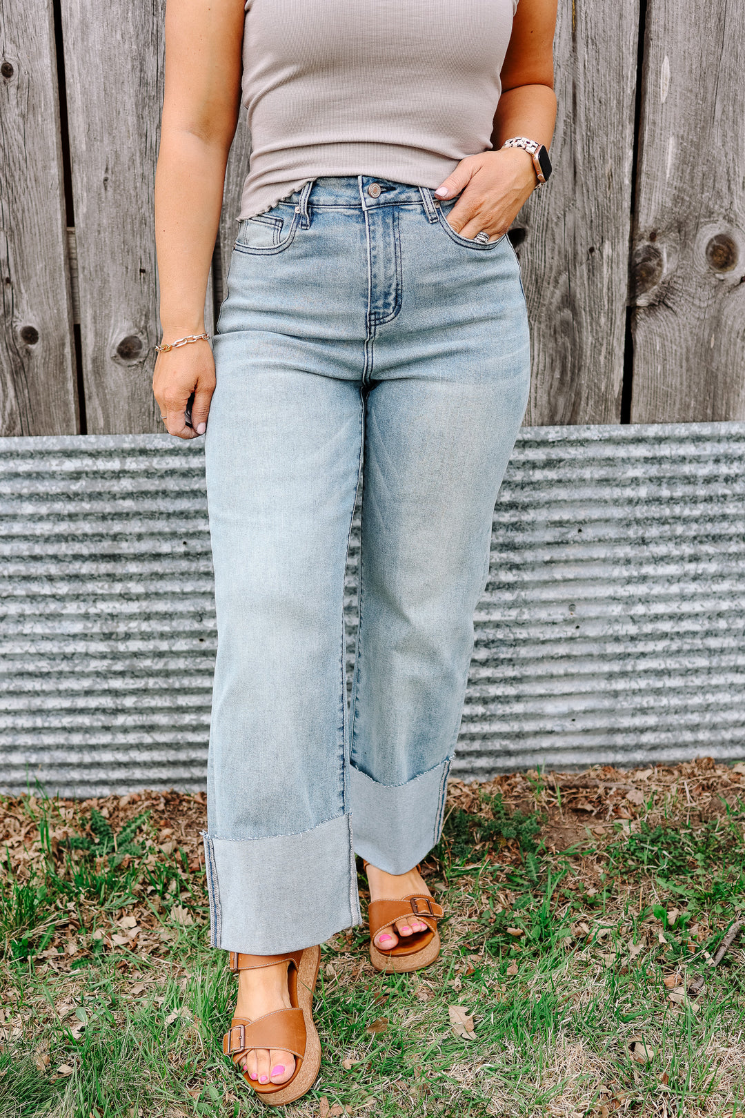 AMPERSAND AVE:  Montery Cuffed Denim