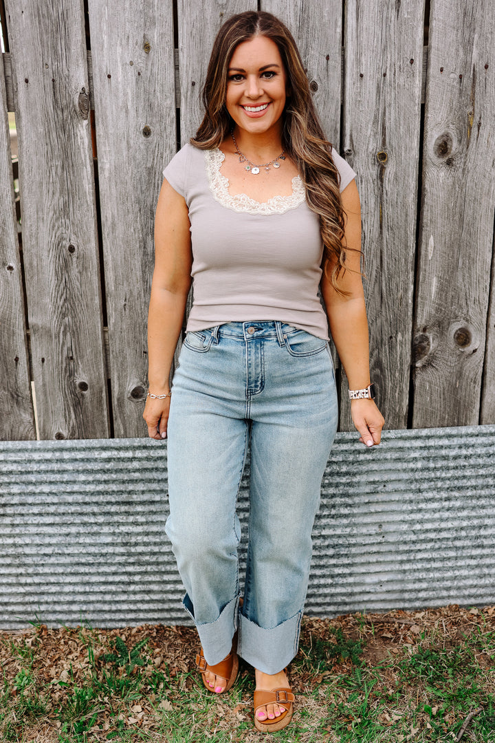 AMPERSAND AVE:  Montery Cuffed Denim