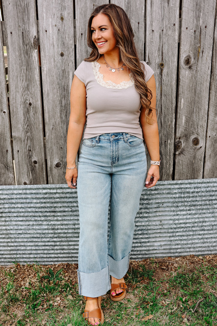 AMPERSAND AVE:  Montery Cuffed Denim