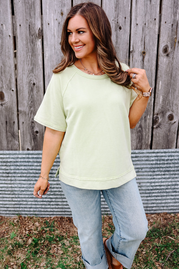 Bella Terry Top - Lime