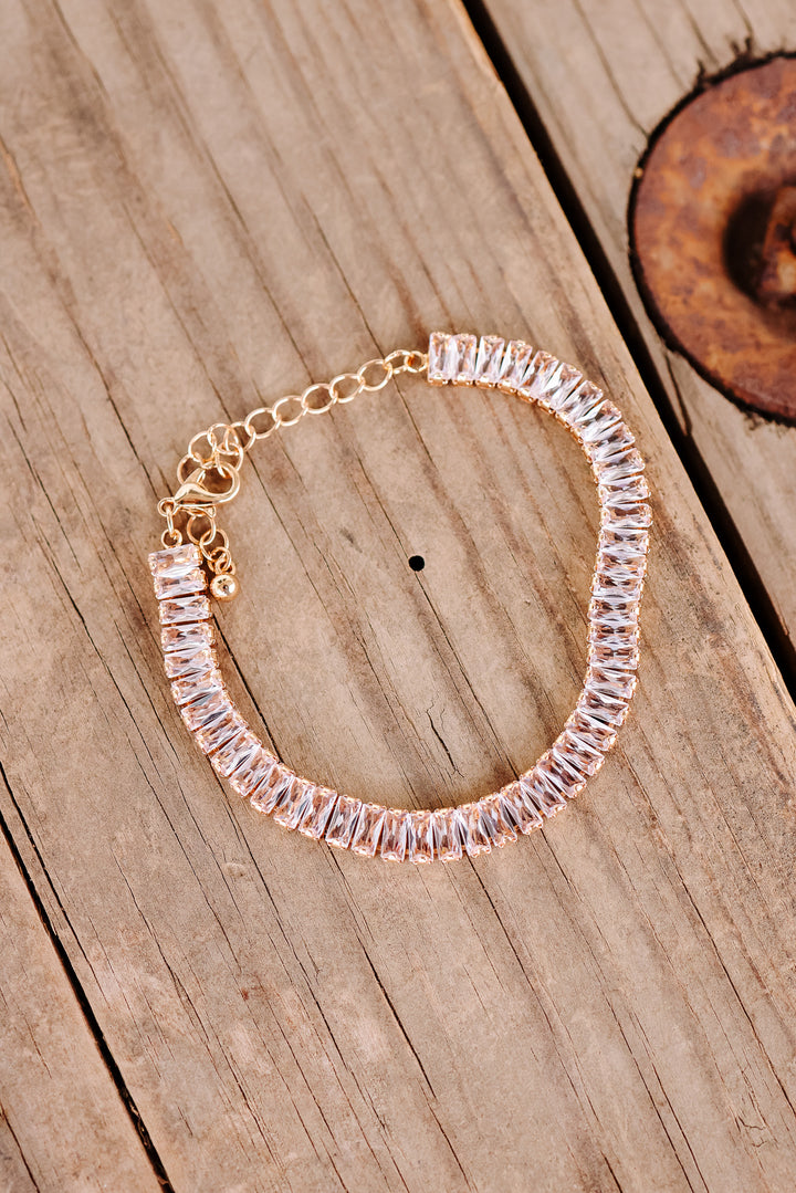 Baguette Crystal Tennis Bracelet