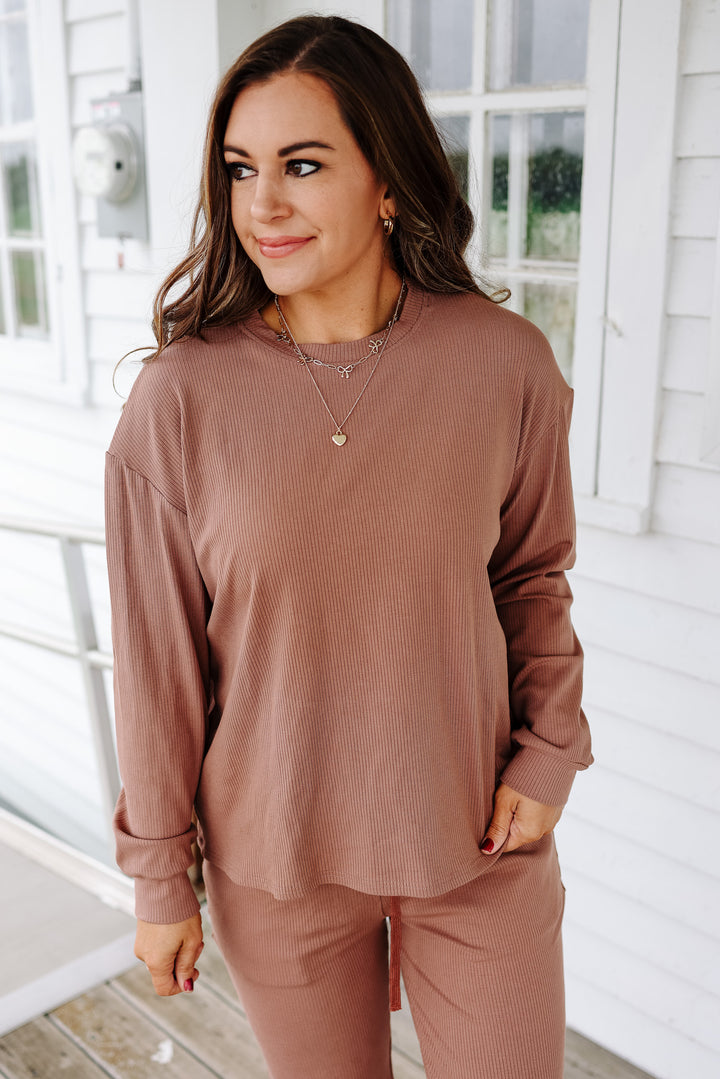 Emerlie Luxe Lounge Set - Dusty Clay