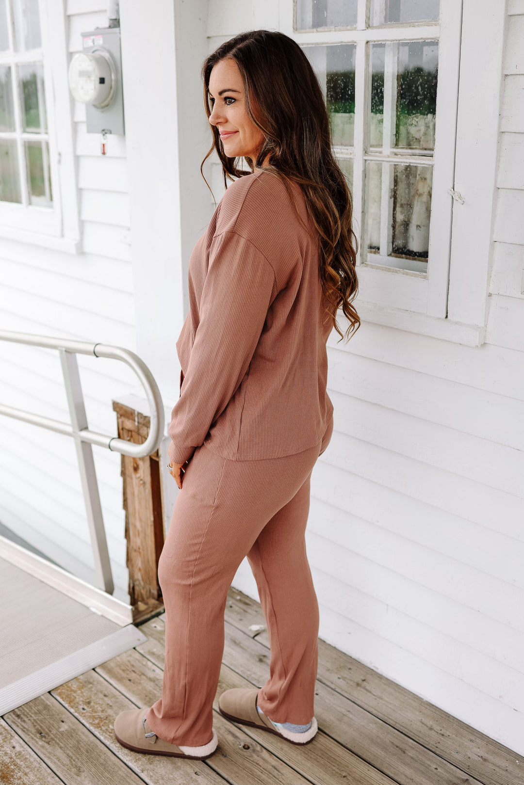 Emerlie Luxe Lounge Set - Dusty Clay