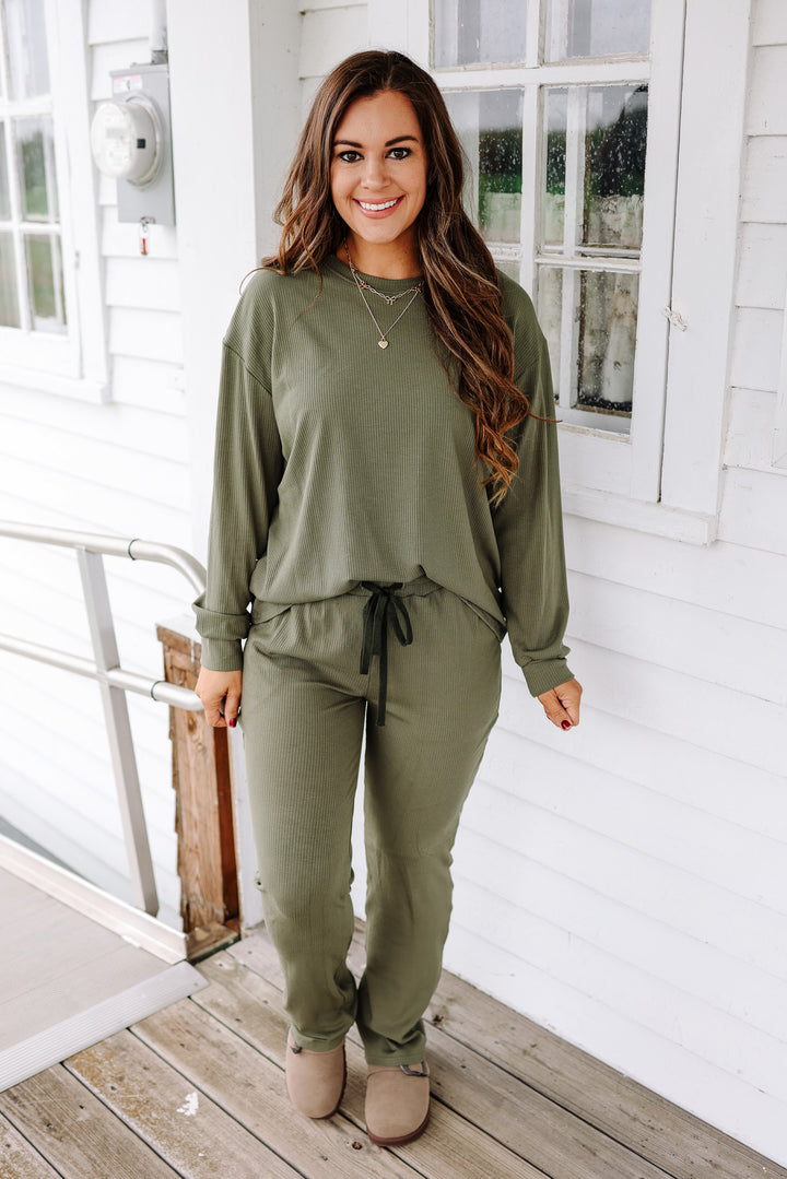 Emerlie Luxe Lounge Set - Sage Green