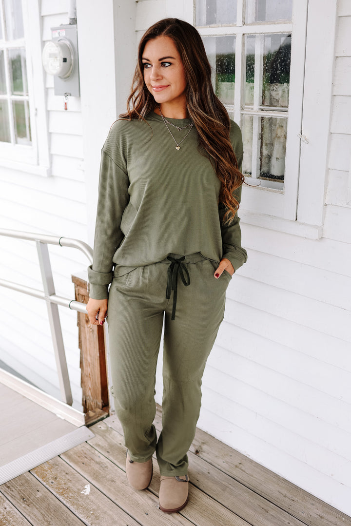 Emerlie Luxe Lounge Set - Sage Green