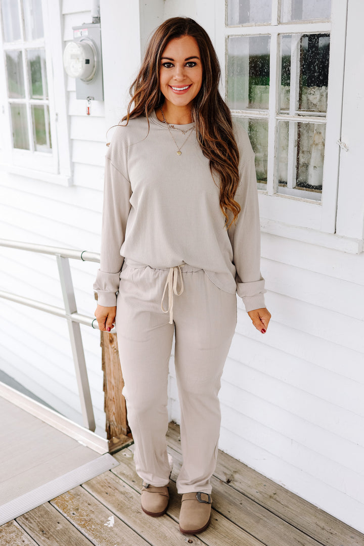 Emerlie Luxe Lounge Set - Oatmeal Taupe