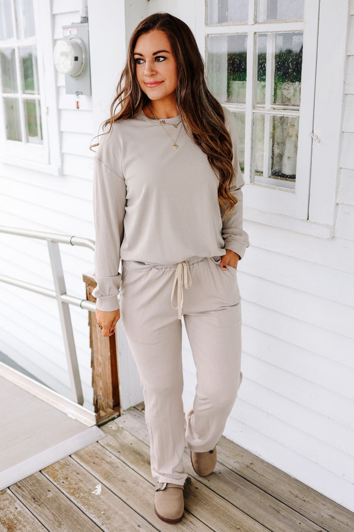 Emerlie Luxe Lounge Set - Oatmeal Taupe