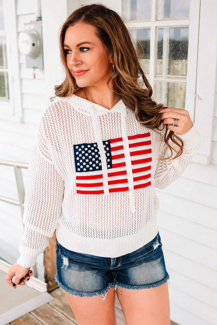 Amerie Hooded Sweater - Ecru