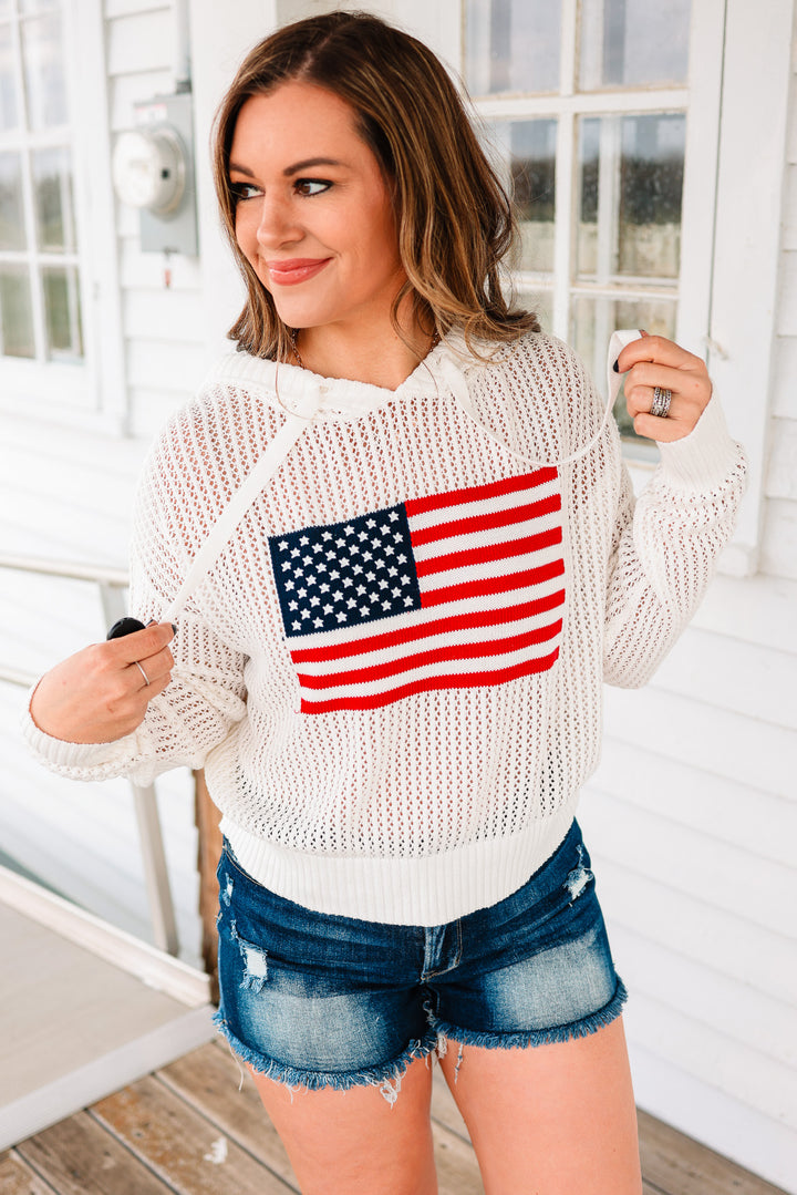 Amerie Hooded Sweater - Ecru