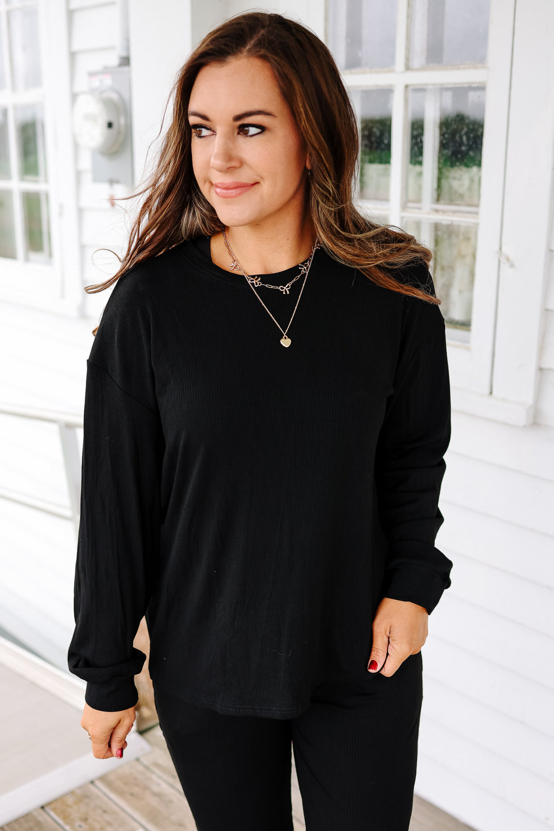 Emerlie Luxe Lounge Set - Midnight Black