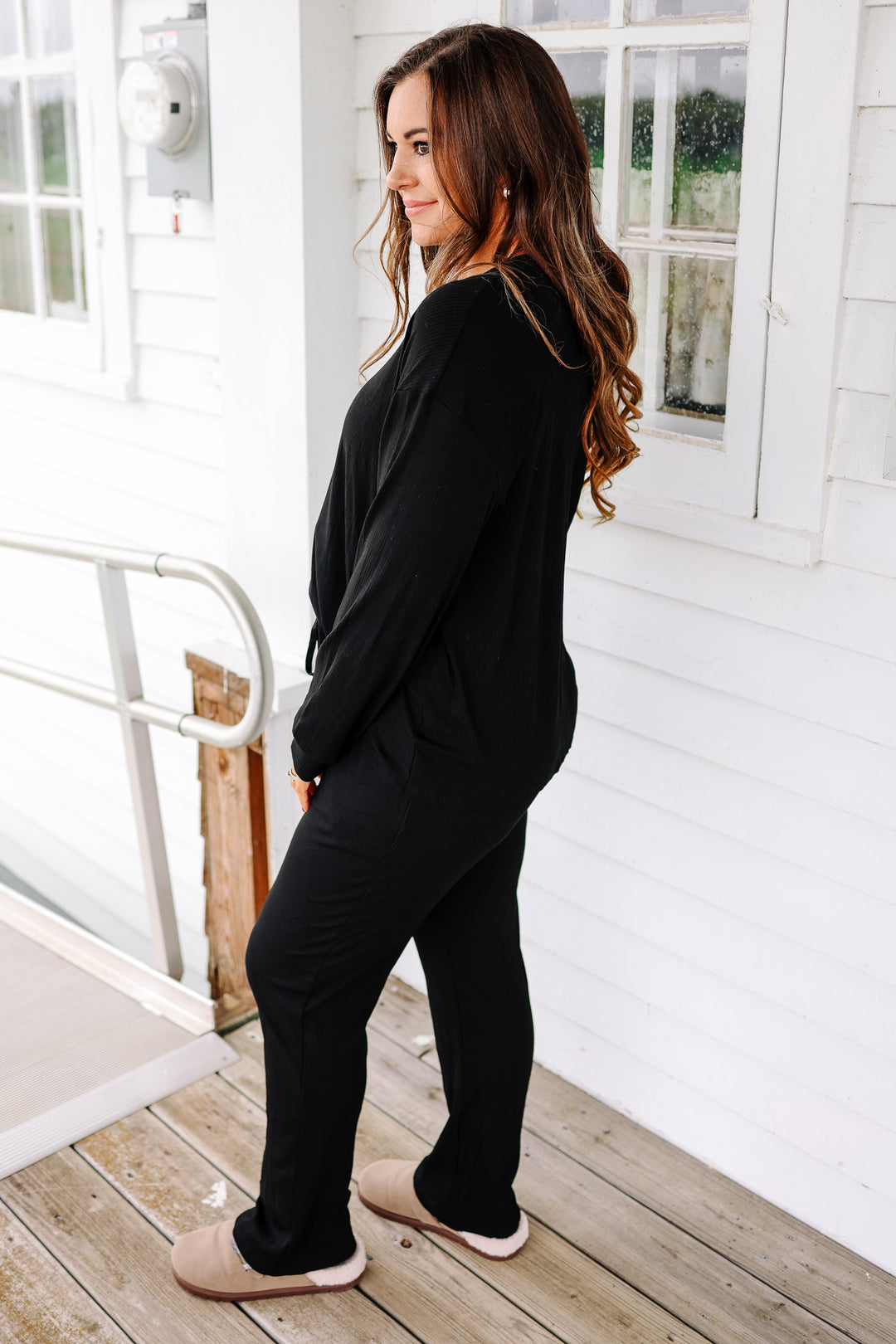 Emerlie Luxe Lounge Set - Midnight Black