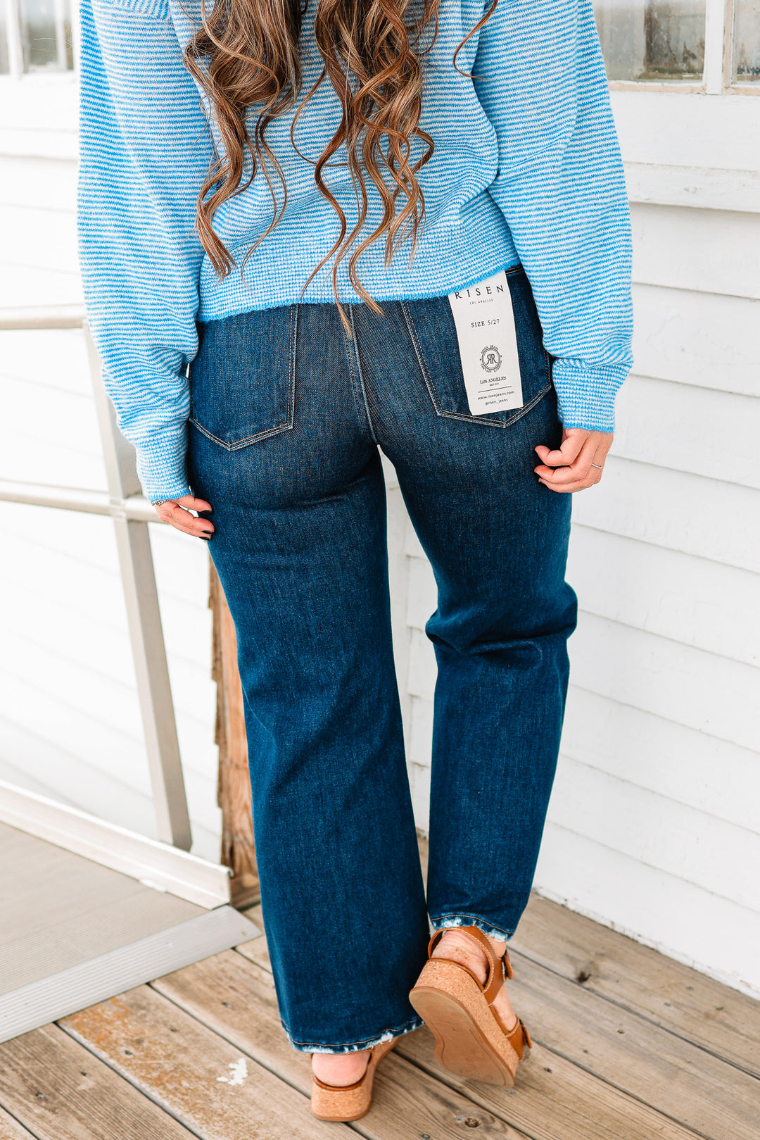 RISEN: Maren Tummy Control Cropped Jeans