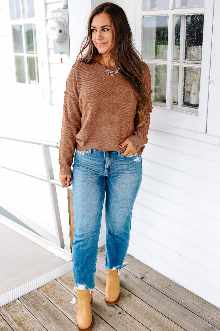 LOVERVET: ROME FRAYED HEM CROP JEANS