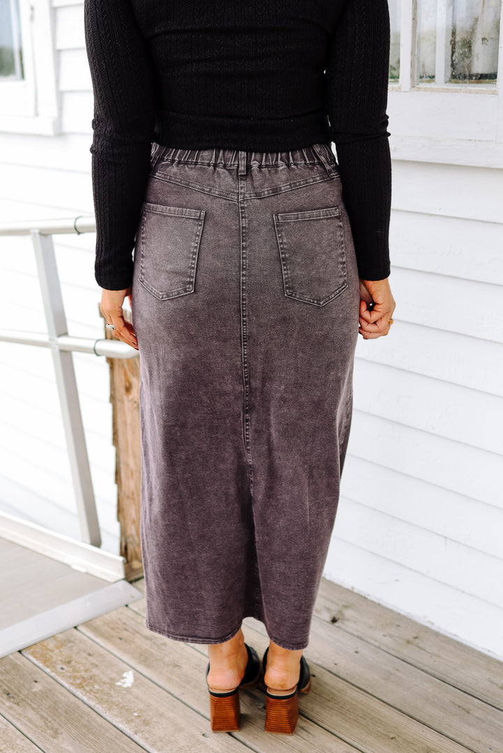 Sutton Maxi Skirt - Grey
