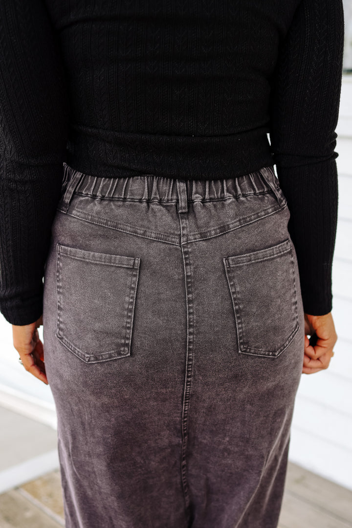 Sutton Maxi Skirt - Grey