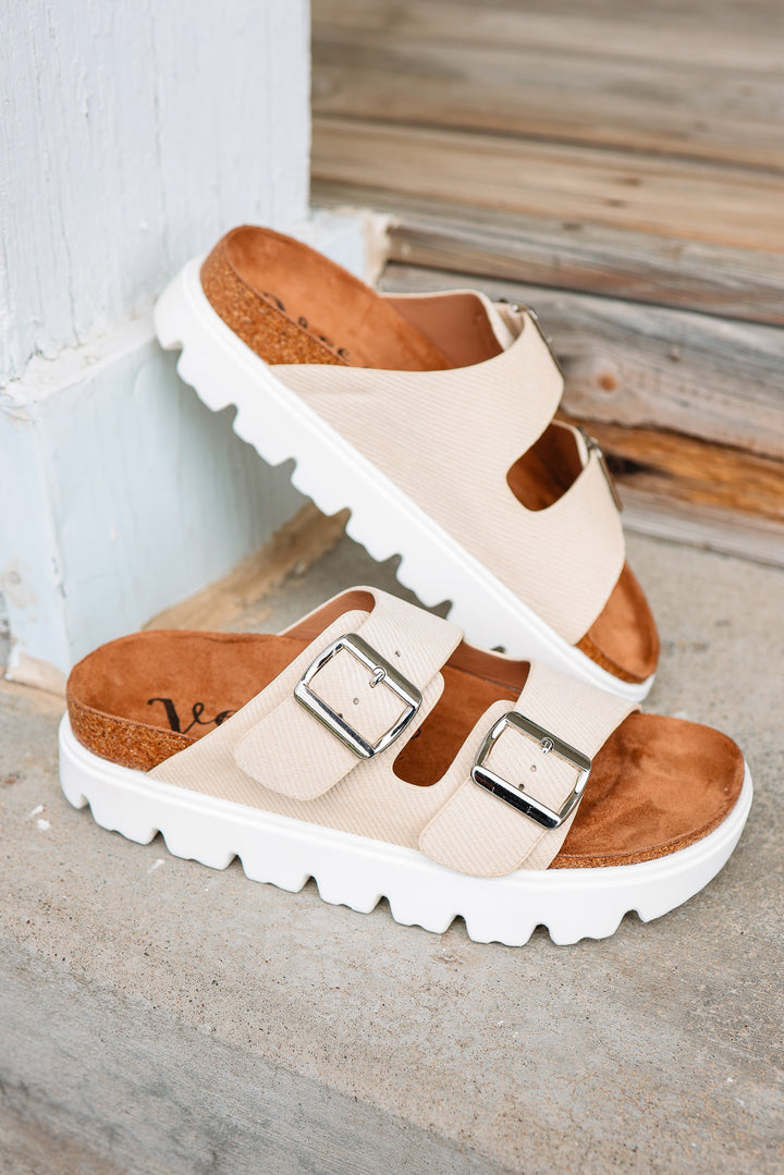 Jazmin Platform Sandal - Cream