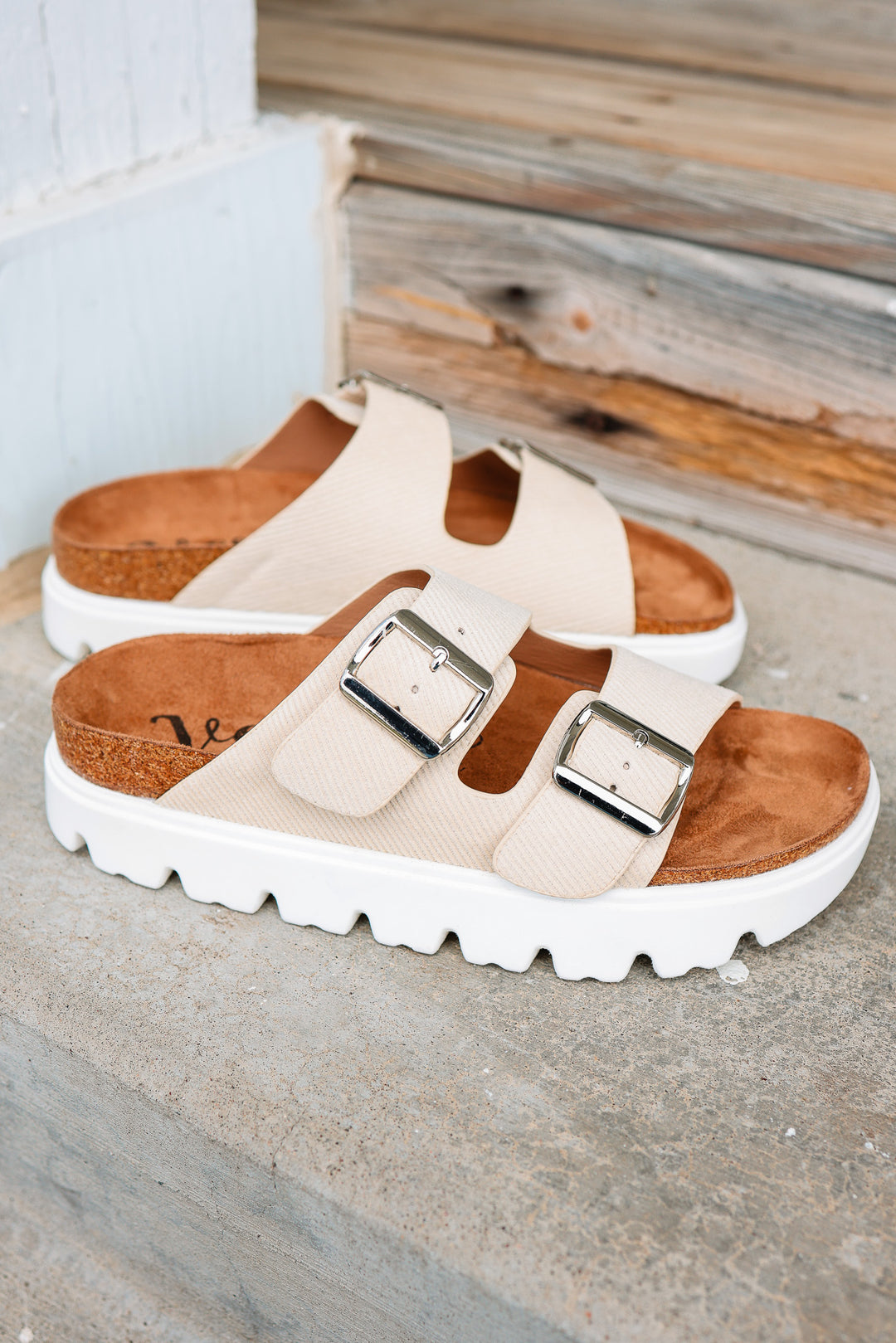 Jazmin Platform Sandal - Cream