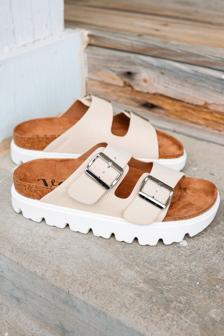 Jazmin Platform Sandal - Cream