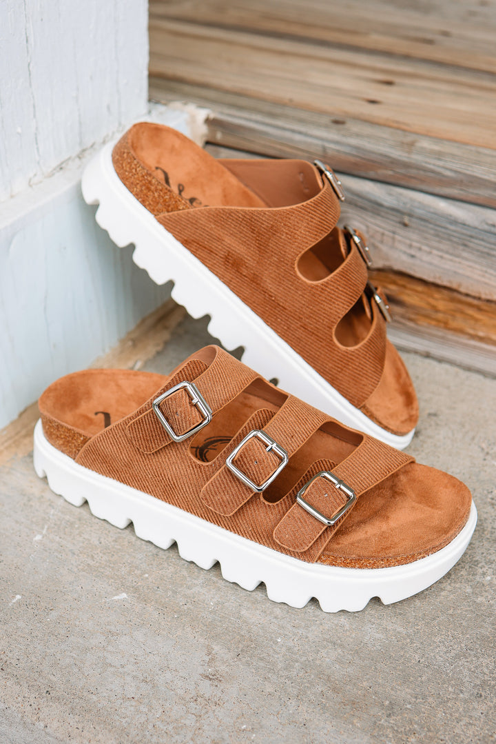 Plaza Sandals - Tan