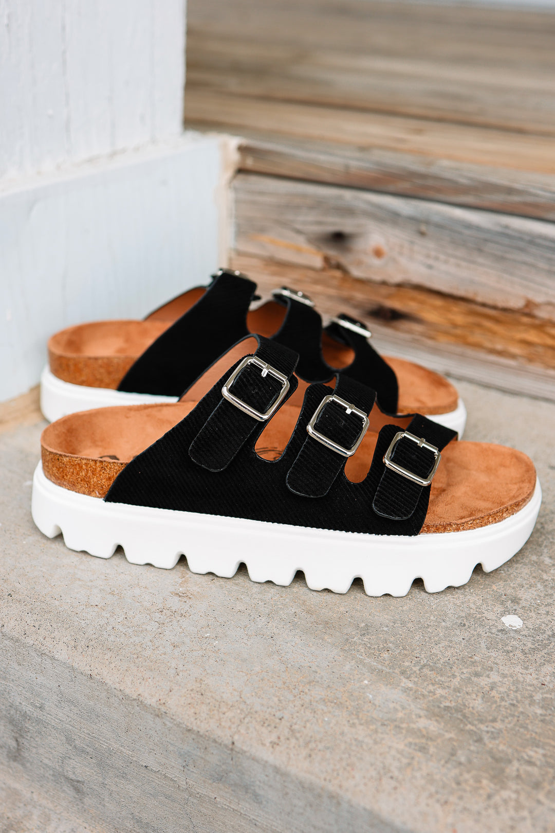 Plaza Sandals - Black