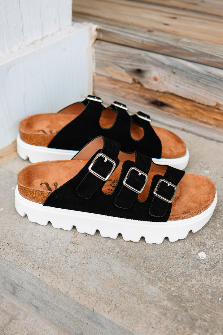 Plaza Sandals - Black