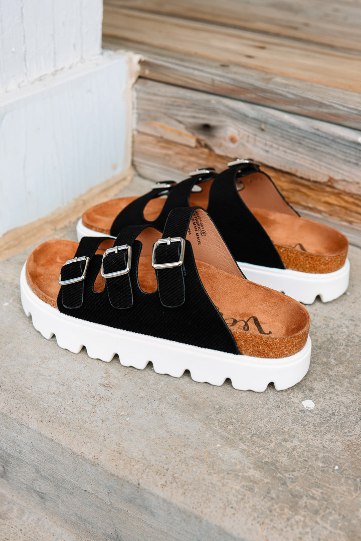 Plaza Sandals - Black