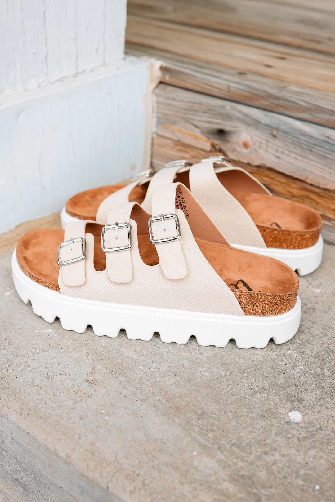 Plaza Sandals - Cream