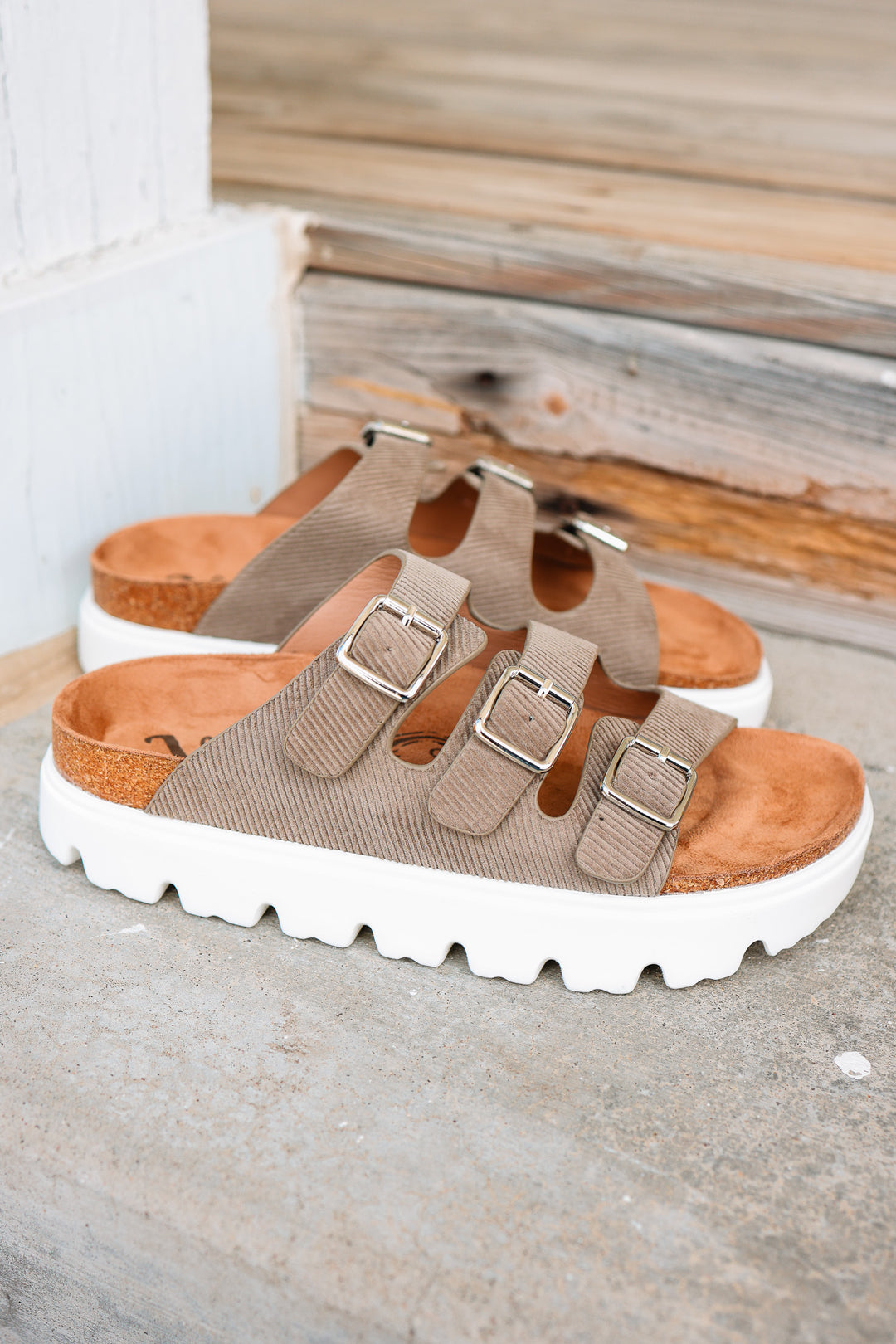 Plaza Sandals - Taupe