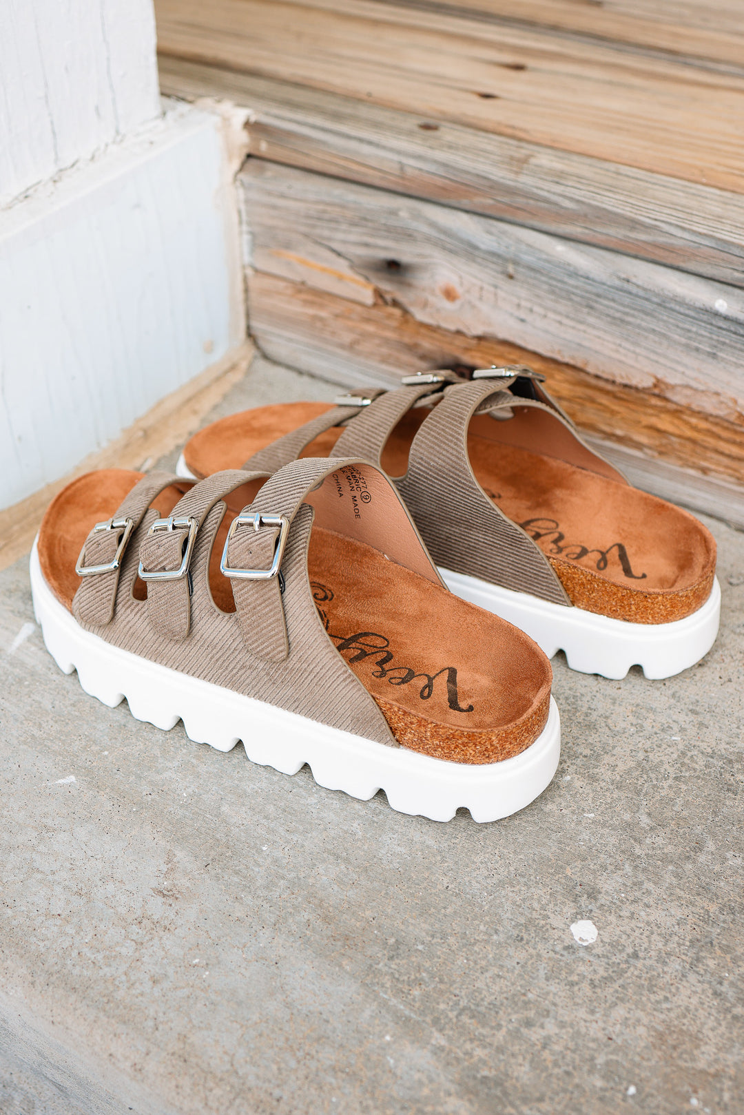 Plaza Sandals - Taupe