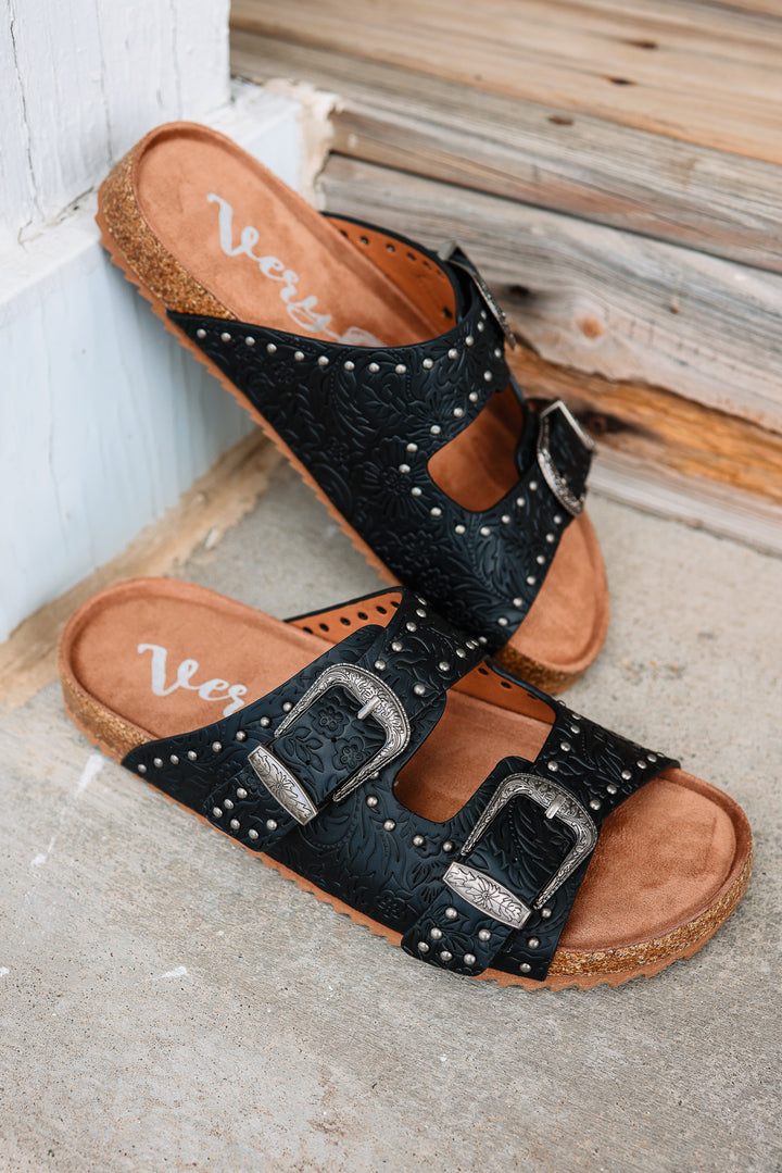 Heidi Tooled Buckle Sandal