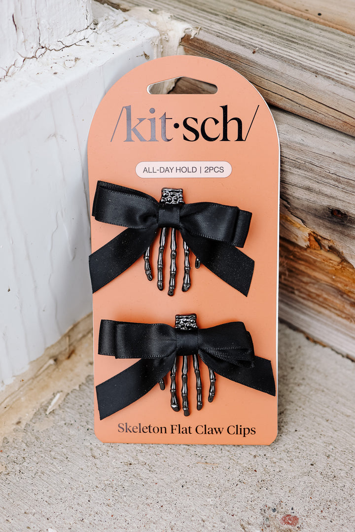 Skeleton Flat Claw Clips 2pc Set