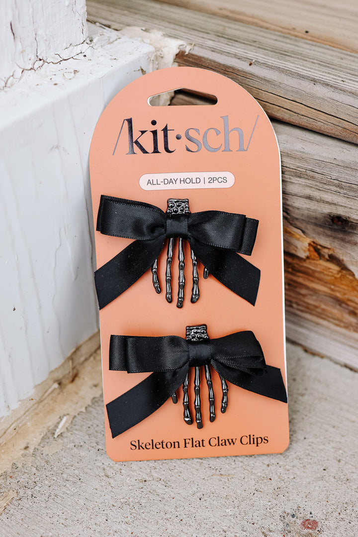 Skeleton Flat Claw Clips 2pc Set