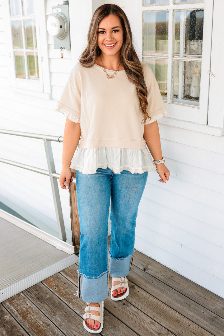 Lola Ruffle Layer Terry Top