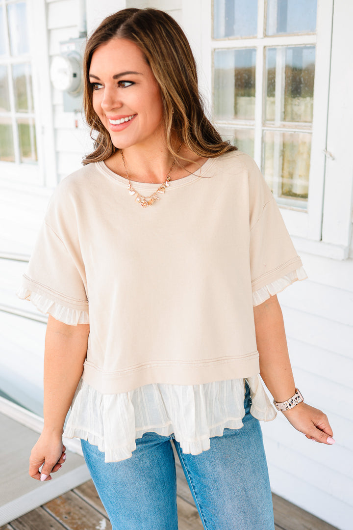 Lola Ruffle Layer Terry Top