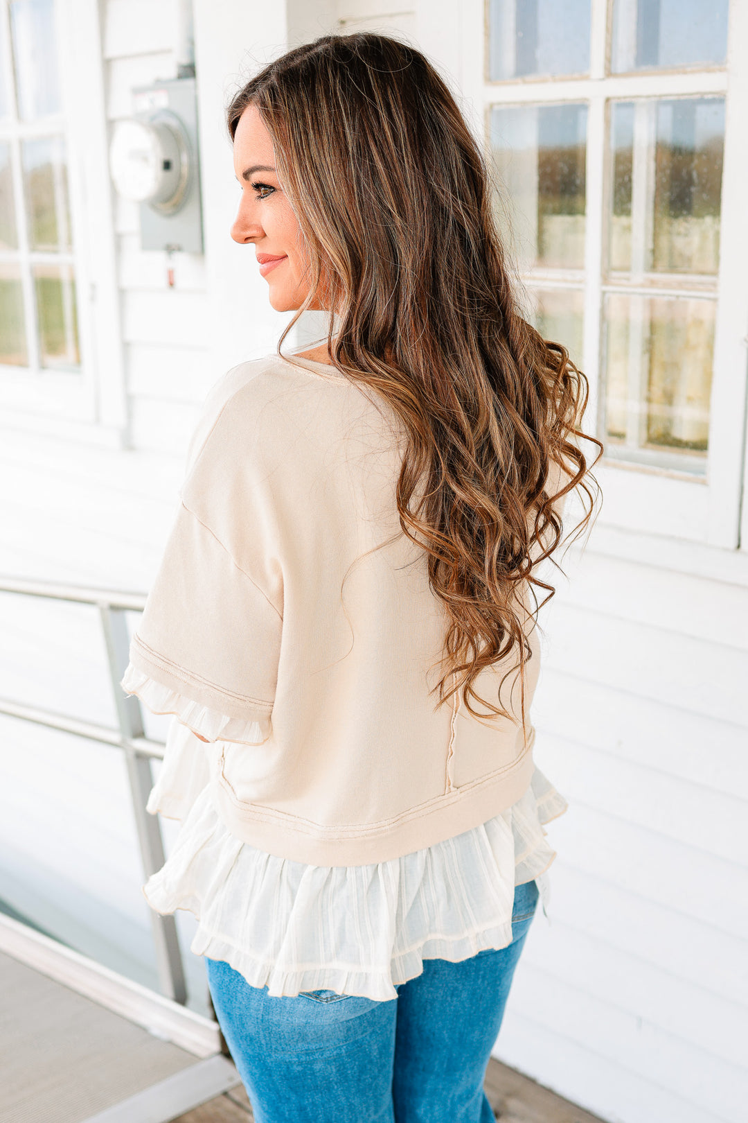 Lola Ruffle Layer Terry Top