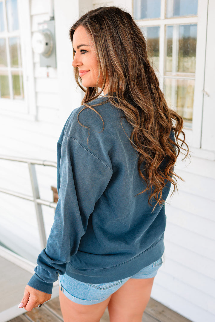 American Honey Crewneck Sweatshirt - Denim