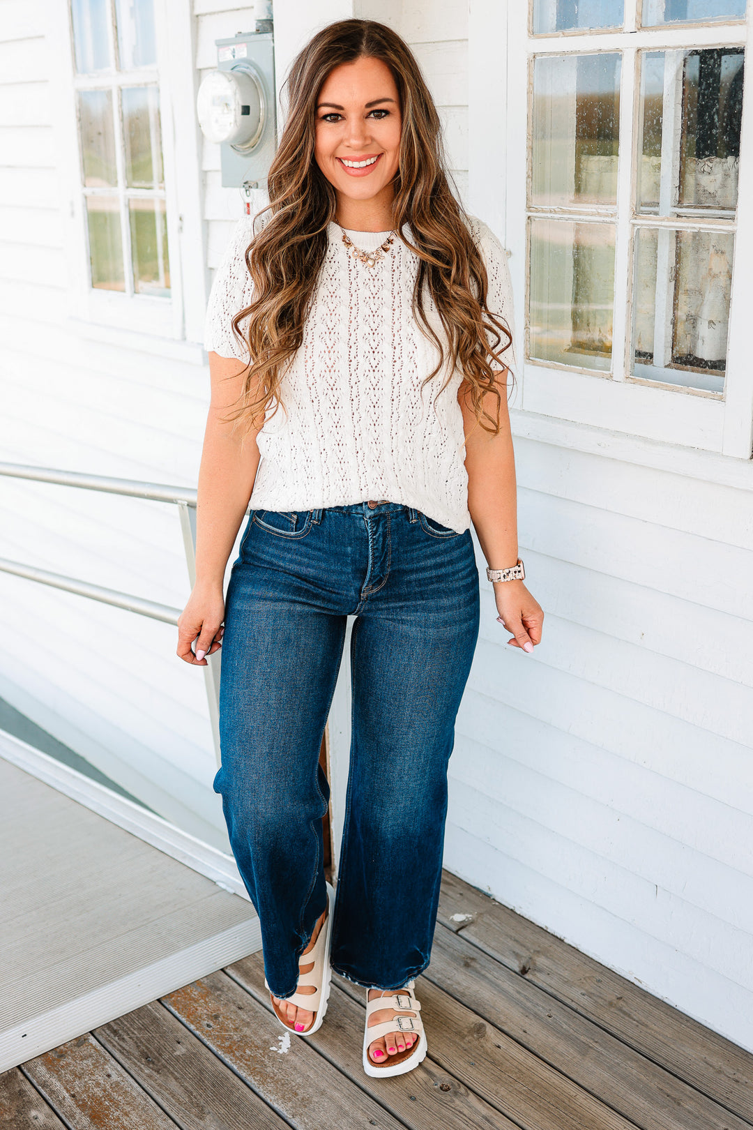 RISEN: Maren Tummy Control Cropped Jeans