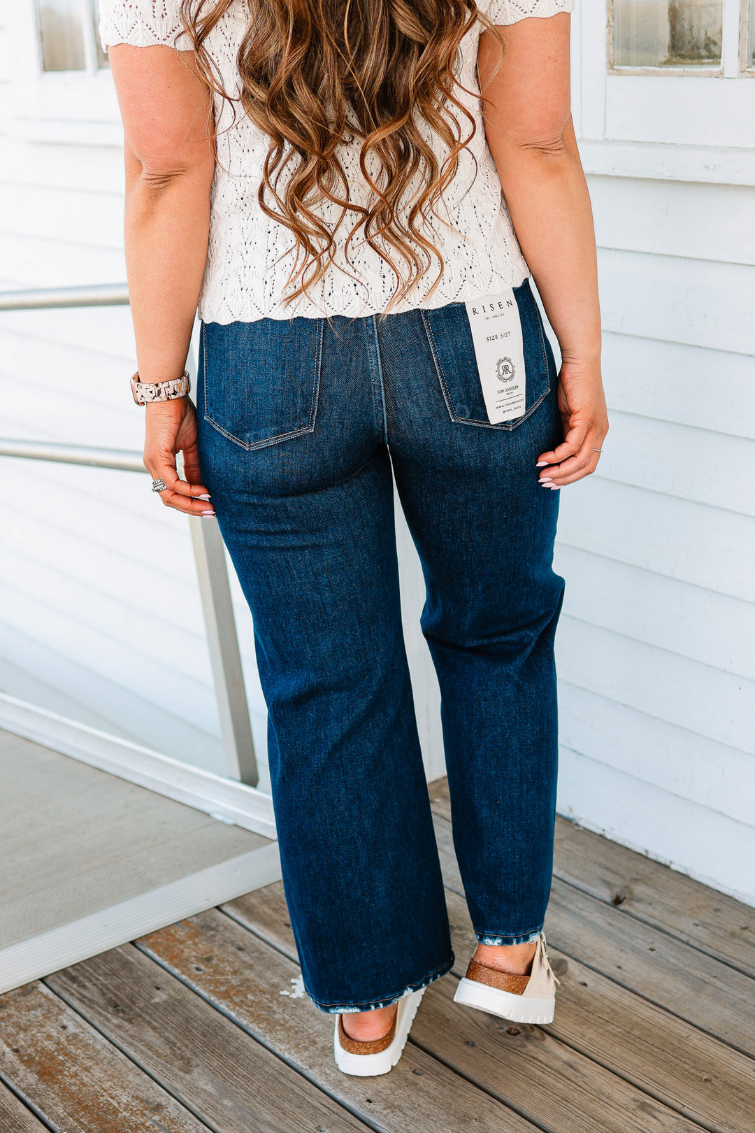 RISEN: Maren Tummy Control Cropped Jeans