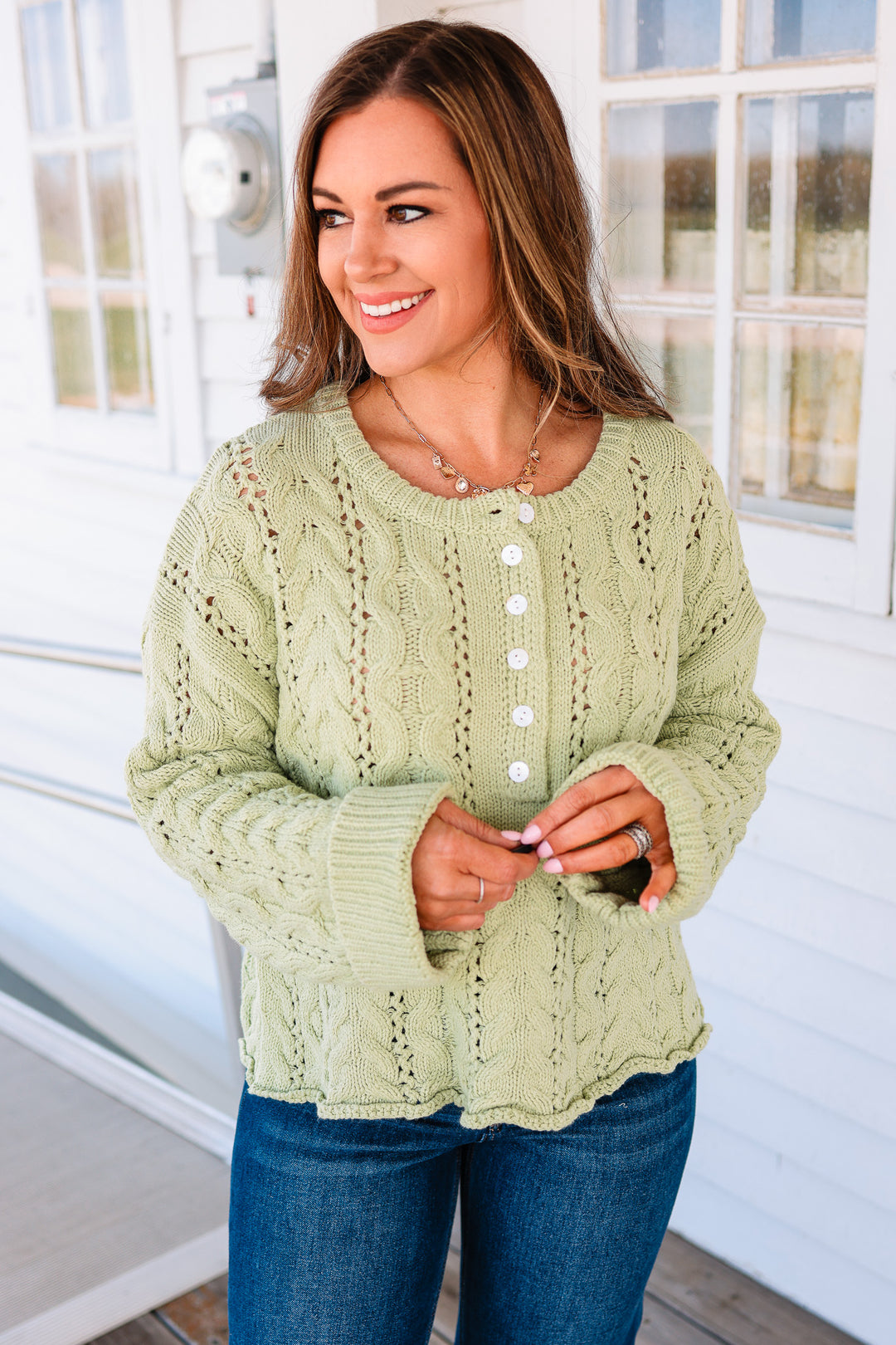 Lila Cable Knit Sweater