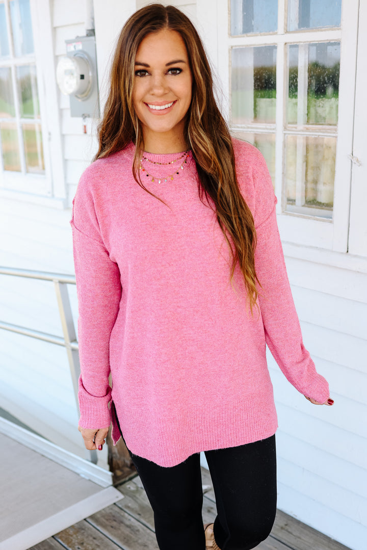 The Everyday Tunic Sweater - Bubblegum