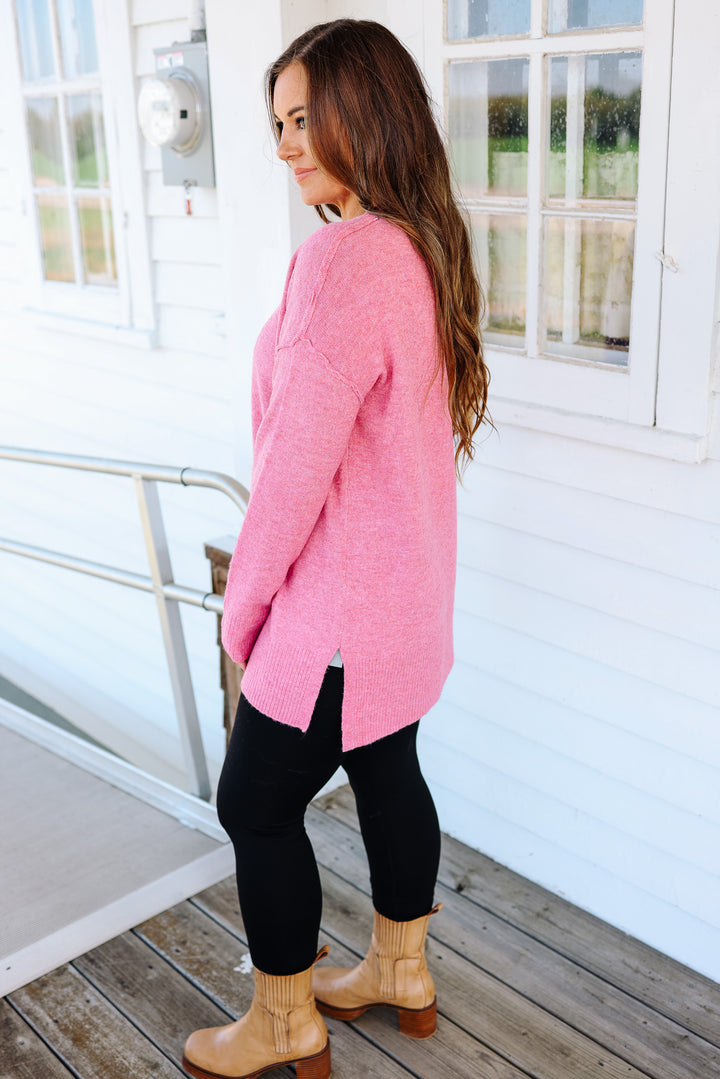 The Everyday Tunic Sweater - Bubblegum