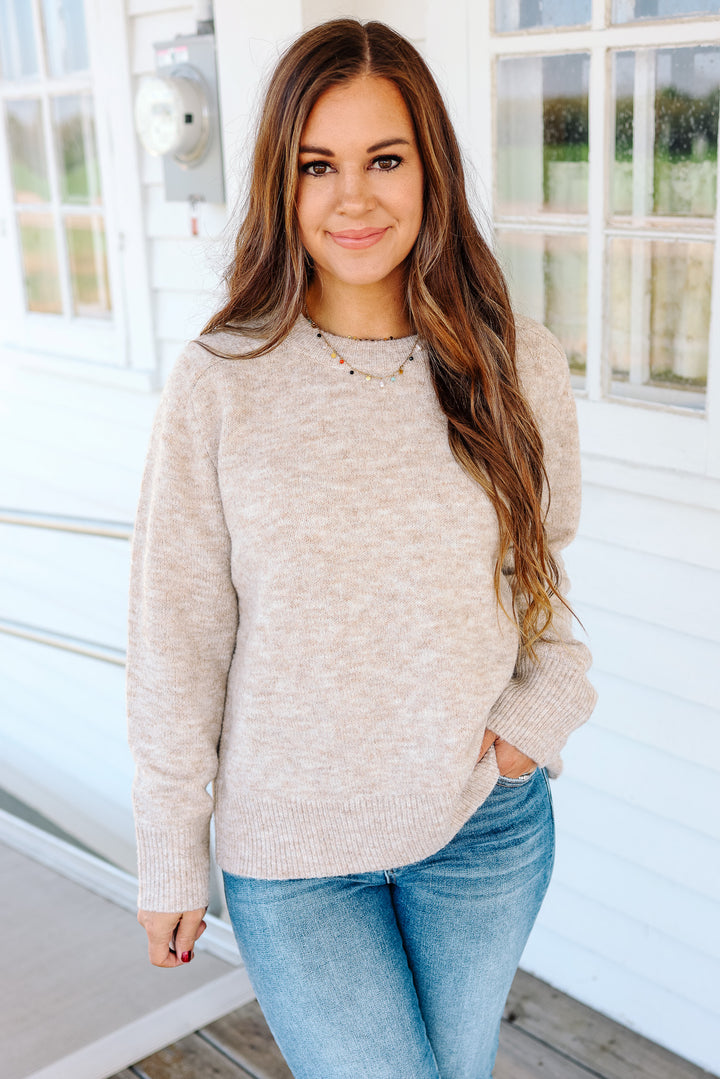 Sunday Crewneck Sweater - Taupe